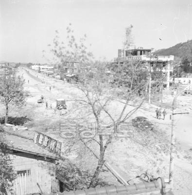 청주 간선도로 건설 의 사진