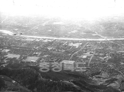 청주시 전경 항공촬영 우암산 1967 의 사진