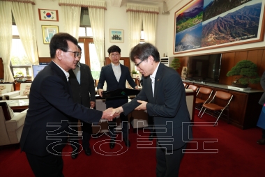 한국은행 충북본부장 부임인사 사진