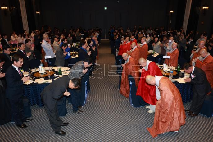 충북불교단체 신년하례법회 의 사진