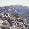 속리산 겨울산 전경 의 사진
