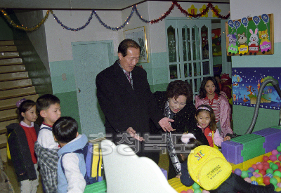 유치원 방문 의 사진