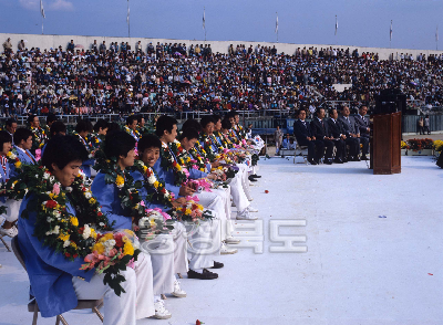 아시아경기 충북선수 환영잔치 의 사진