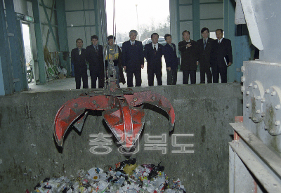 2002년괴산군 초도순방(쓰레기 매립장) 사진
