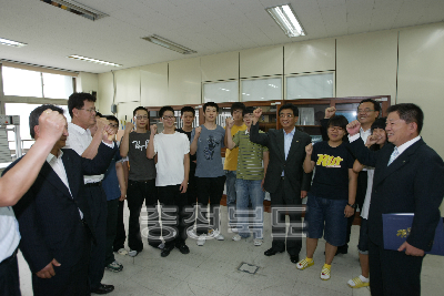 전국기능경기대회 출전선수단 격려 의 사진