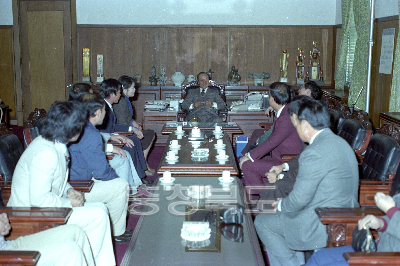 자유중국 태권도 임원단 내방 의 사진