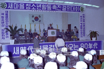 새마을 청소년회 결의대회 의 사진