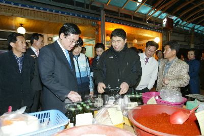 삼수데이 재래시장 방문 의 사진