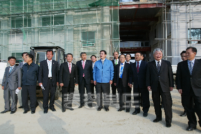 괴산군 순방 중원대학교 건설현장 방문 의 사진