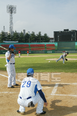 충청북도 야구단 친선경기 의 사진