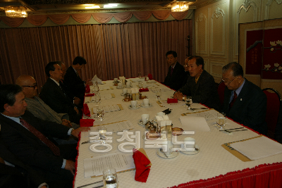 신행정수도 관련단체 조찬간담회 사진