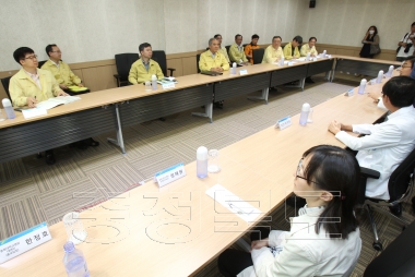 국민안전처 차관 메르스 현장대응 점검 의 사진