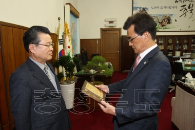 충북교통연수원 이사장 이임인사 사진