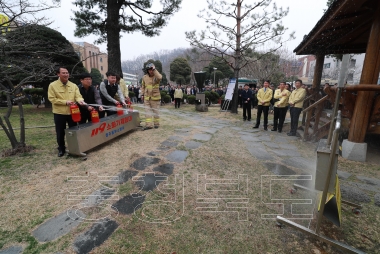 제410차 민방위의 날 청사 화재대피훈련 의 사진