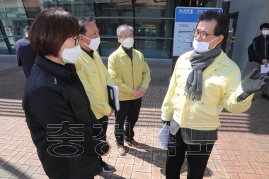 코로나19 관련 해외입국장 유입 현장점검 의 사진
