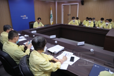 호우피해 및 태풍 장미 대처상황 점검회의 의 사진