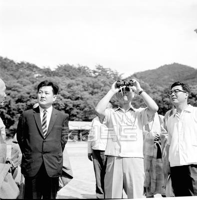 김종필 당의장 속리산 방문 의 사진