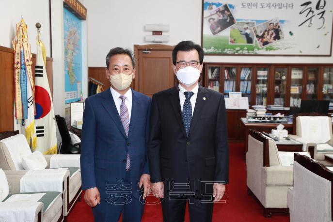 한국태양광산업협회 임원 접견 의 사진