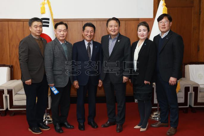 한국자유총연맹 충북지부 회장 접견 의 사진