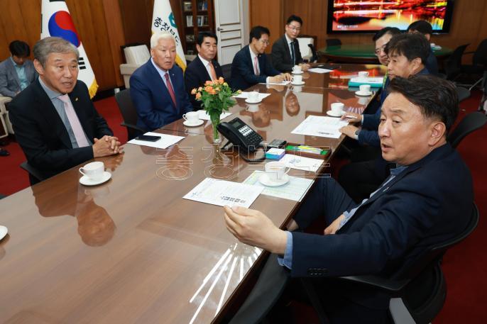 대한건설협회 중앙회장 접견 사진
