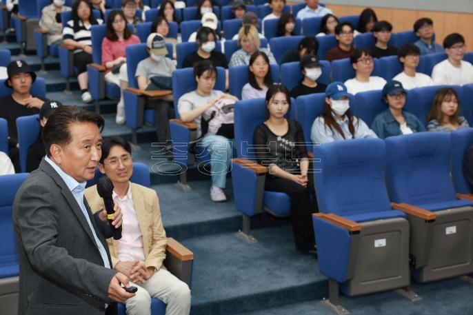 청주대학교 예술대학 특강 사진