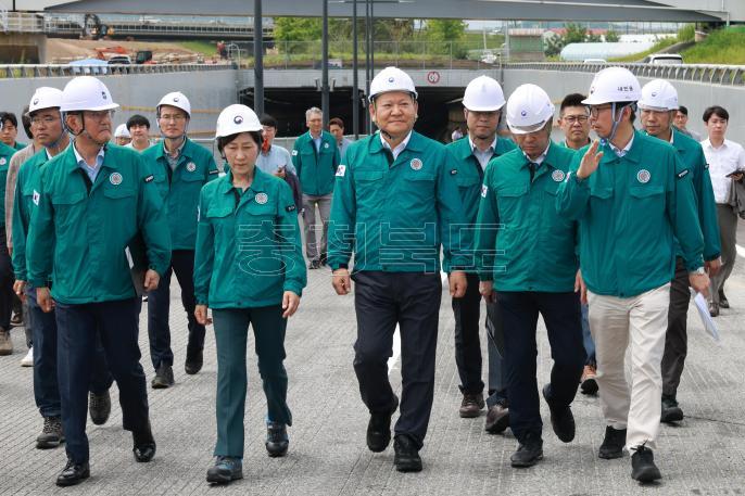 행안부, 환경부 장관 궁평2지하차도 점검 사진