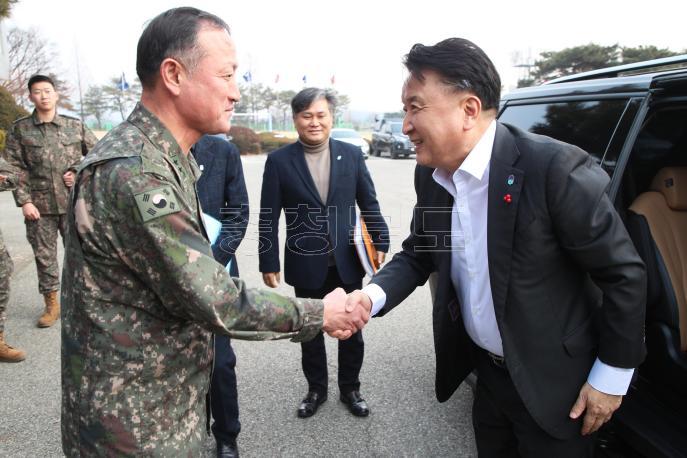 20250122 - 설 맞이 기관방문 격려(증평 제37사단 도지사) 사진