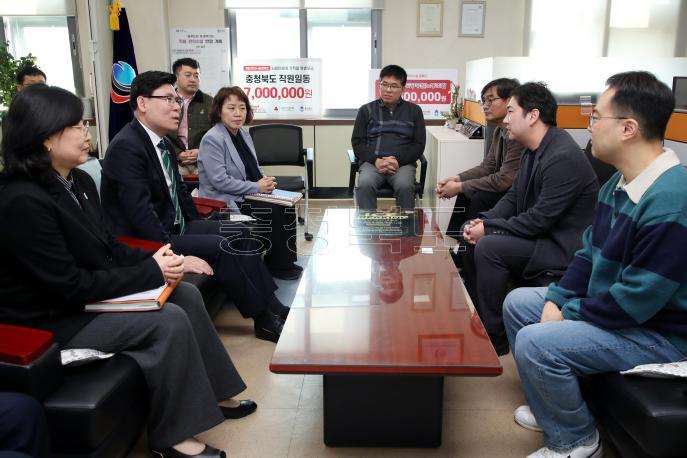 20250307 - 제42대 이동옥 충청북도행정부지사 노조사무실 방문(도청 행부) 사진