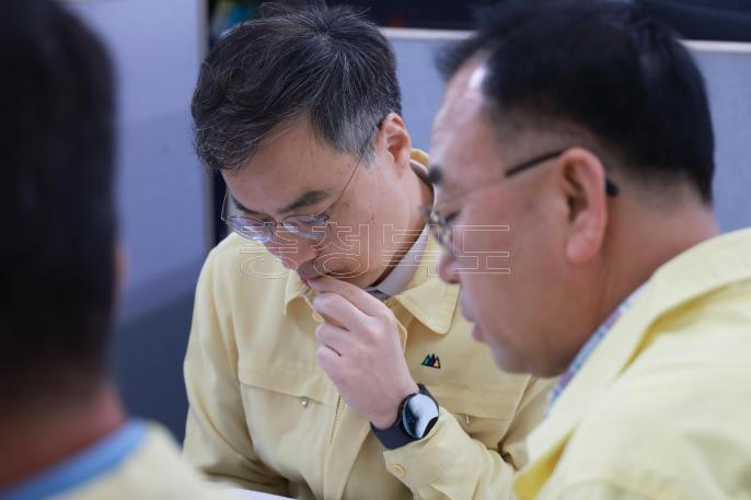 20260421 - 중동사태 악화에 따른 도내 자재수급 관련 현장간담회(괴산, 경제) 의 사진