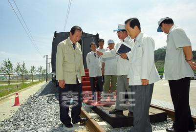 경부 고속철도 공사현장 방문 의 사진