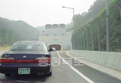 박달재 터널 임시 개통 의 사진