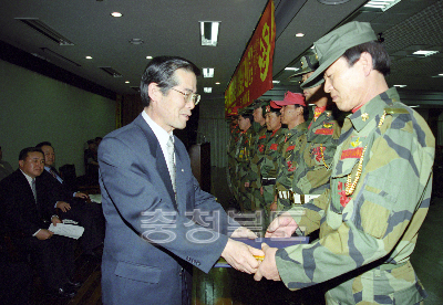 충북지역 해병대 전우회장 이.취임식 의 사진