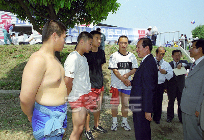 제28회 전국 소년 체육대회 선수단 격려 의 사진