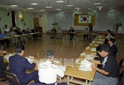 충북 체육회 이사회 의 사진
