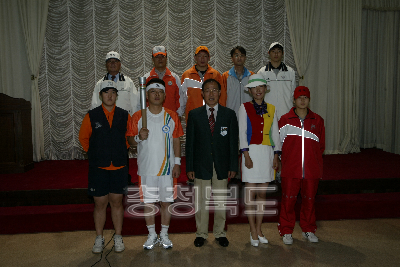 전국체전 유니폼 시연회 의 사진