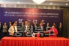 중국출장 자매결연 20주년기념 합의각서 서명 의 사진
