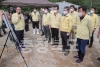 국방부장관 수해현장 복구장병 격려방문 의 사진