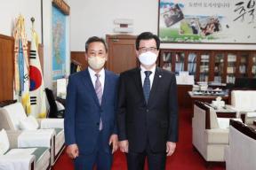 한국태양광산업협회 임원 접견 의 사진