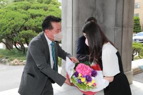 제36대 김영환 충북도지사 환영식 및 사무인수서 서명 의 사진