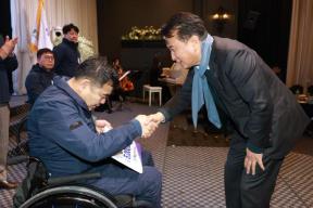 제43회 전국장애인체육대회 충북선수단 해단식 의 사진
