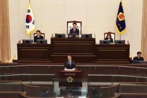20260311 - 충청북도 추가경정예산안 제출에 따른 제안설명(본회의장 경부) 의 사진