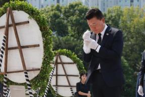 20260604 - 신용한 도지사 당선인 충혼탑 참배(오창 충혼탑, 당선인) 의 사진