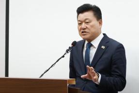20260604 - 신용한 도지사 당선인 기자회견(브리핑룸, 당선인) 의 사진