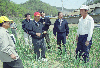 가뭄지역 수박밭 마늘밭 시찰 의 사진